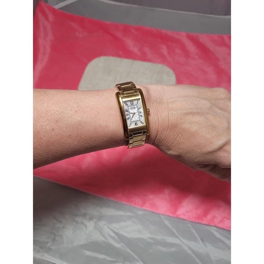 Coach Lexie Watch Signature C Gold Tone - Picture 9 of 9